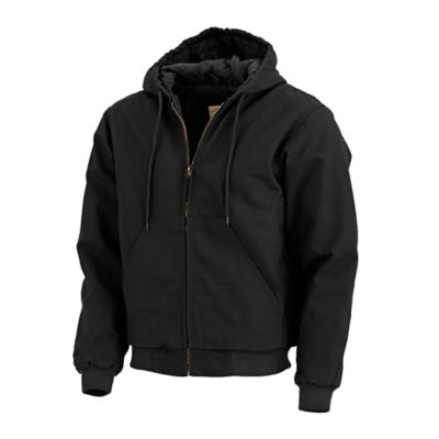 Image showing 2 th Blue Mountain Men's Duck Quilt-Lined Hooded Insulated Jacket