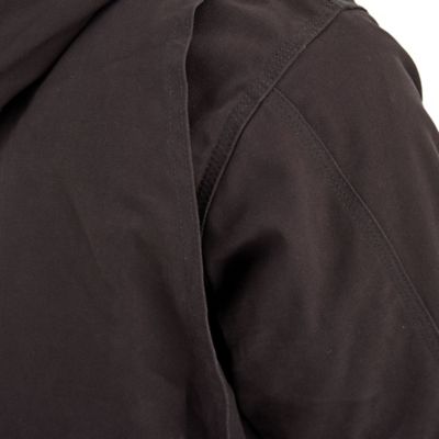 Image showing 7 th Blue Mountain Men's DWR Quilt-Lined Heavy-Duty Sanded Duck Hooded Insulated Jacket