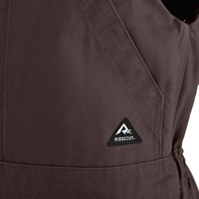 Image showing 5 th Ridgecut Women's Toughshield Sanded Duck Insulated Bib Overalls