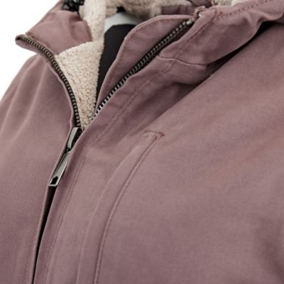 Image showing 7 th Ridgecut Women's Max-Range Flex Sanded Duck Sherpa-Lined Hooded Jacket