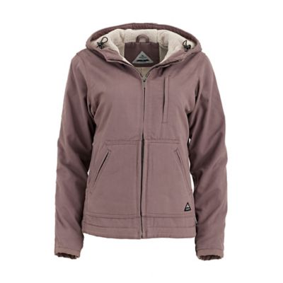 Ridgecut Women's Max-Range Flex Sanded Duck Sherpa-Lined Hooded Jacket