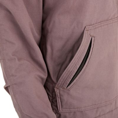 Image showing 5 th Ridgecut Women's Max-Range Flex Sanded Duck Sherpa-Lined Hooded Jacket