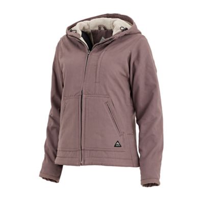 Image showing  Women's Max-Range Flex Sanded Duck Sherpa-Lined Hooded Jacket
