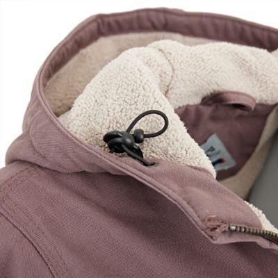 Image showing  Women's Max-Range Flex Sanded Duck Sherpa-Lined Hooded Jacket