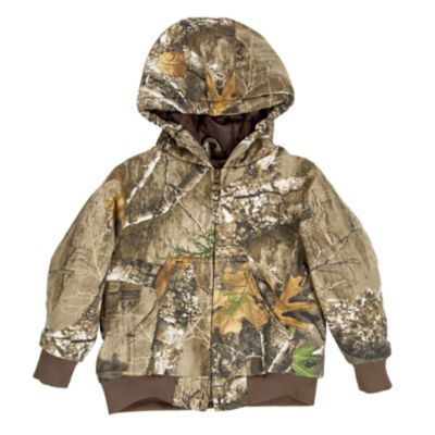 Blue Mountain Toddler Boys' Quilt-Lined Camouflage Hooded Jacket