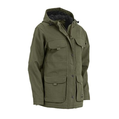 Image showing  Women's Quilted Fleece-Lined Sanded Duck Barn Coat