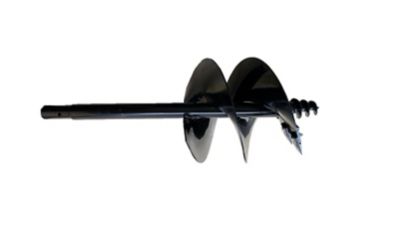 Image showing  18 in. x 48 in. Carbon Steel Earth Auger for CAT 1 and CAT 2 Post Hole Diggers