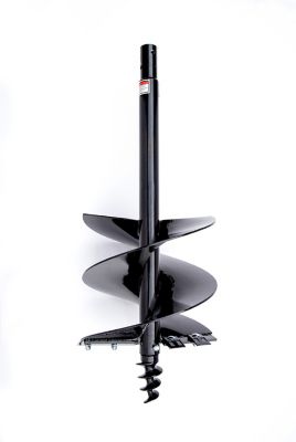 Image showing  18 in. x 48 in. Carbon Steel Earth Auger for CAT 1 and CAT 2 Post Hole Diggers