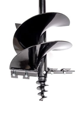 Image showing  18 in. x 48 in. Carbon Steel Earth Auger for CAT 1 and CAT 2 Post Hole Diggers