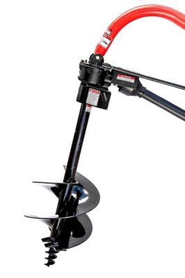 Image showing  18 in. x 48 in. Carbon Steel Earth Auger for CAT 1 and CAT 2 Post Hole Diggers