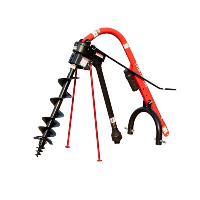 Country Pro 18HP 3-Point Post Hole Digger - Accommodates CAT 1 and CAT 2 Tractors - Heavy-Duty Gear Box - Series 4 PTO Driveline