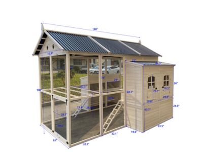 Image showing 9 th Zylina Modern Open Concept Chicken Coop, 15 Chicken Capacity