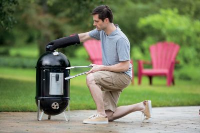 Image showing 9 th Weber 286 sq. in. Smokey Mountain Charcoal Cooker, 14 in.