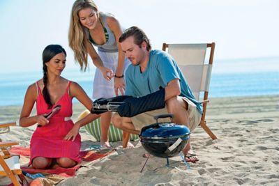 Image showing 5 th Weber 14 in. Smokey Joe Charcoal Grill, Black