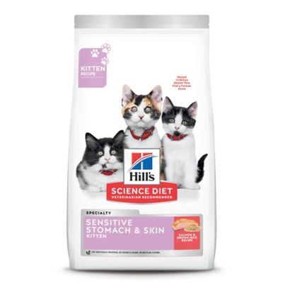 Hill's Science Diet Kitten Sensitive Stomach & Skin Salmon & Brown Rice Recipe Dry Cat Food