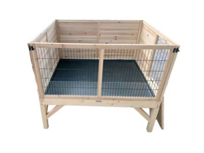 Image showing 9 th Zylina Raised Guinea Pig and Rabbit House, 48 x 40 x 40in.
