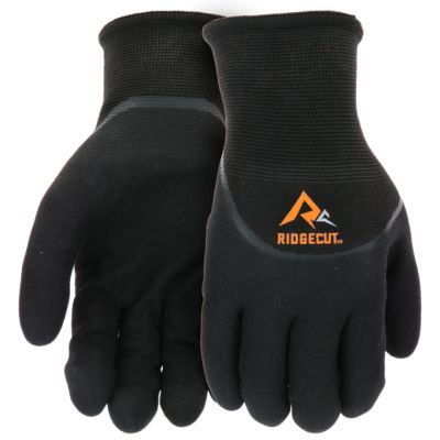 Ridgecut Men's Water-Resistant Foam Latex Grip Gloves, 1-Pair