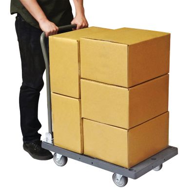 Image showing  500 lb. Capacity DIY Easy-Move Push Cart