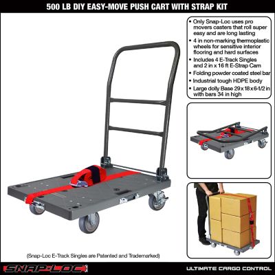 Image showing  500 lb. DIY Easy-Move Push Cart with Strap Kit
