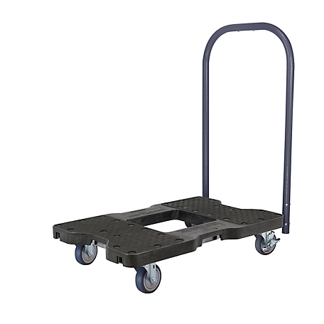 Snap-Loc 1,200 lb. General Purpose E-Track Push Cart Dolly, Black