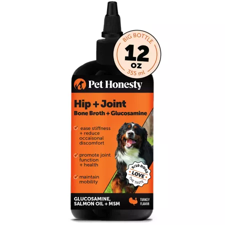 Pet Honesty Gluturkey Hip Joint Bone Broth 12 oz. Dog Hip & Joint Care