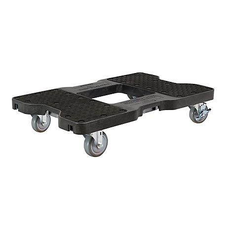 Snap-Loc 1,500 lb. Industrial Strength E-Track Dolly, Black
