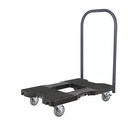 Snap-Loc Industrial Strength E-Track Push Cart Cart 1 500 lb Black Moving Dollies