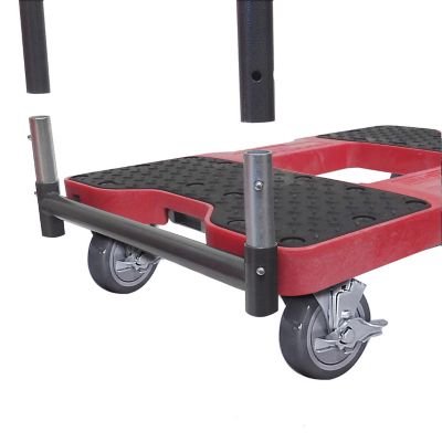 Image showing  1,500 lb. Capacity Industrial Strength E-Track Panel Cart Dolly, Red