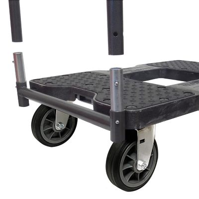 Image showing  1,500 lb. Capacity All-Terrain E-Track Push Cart Dolly, Black