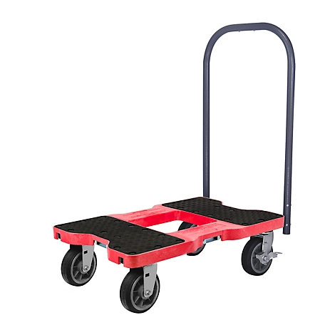 Snap-Loc 1,500 lb. All-Terrain E-Track Push Cart Dolly, Red
