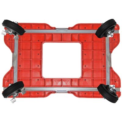 Image showing  1,500 lb. Capacity All-Terrain E-Track Push Cart Dolly, Red