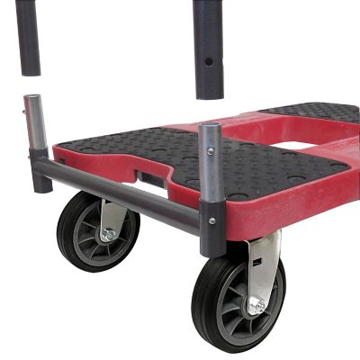 Image showing  1,500 lb. Capacity All-Terrain E-Track Push Cart Dolly, Red