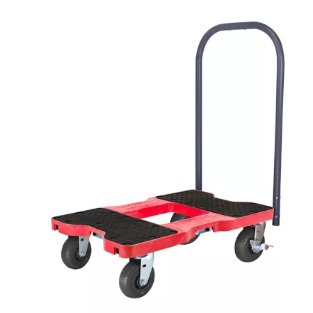 Snap-Loc 1 600 lb Extremely Durable E-Track Push Cart Cart Red Moving Dollies