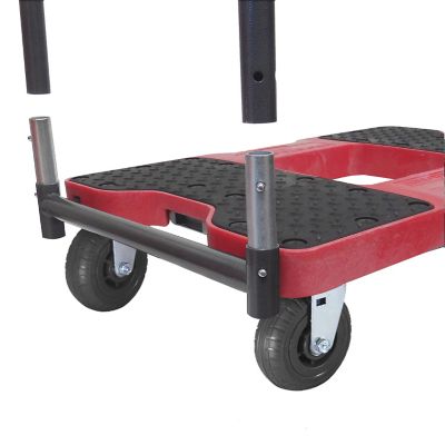 Image showing  1,600 lb. Capacity Extreme-Duty E-Track Panel Cart Dolly, Red