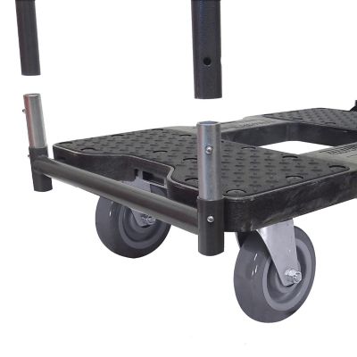 Image showing  1,800 lb. Capacity Super-Duty E-Track Push Cart Dolly, Black