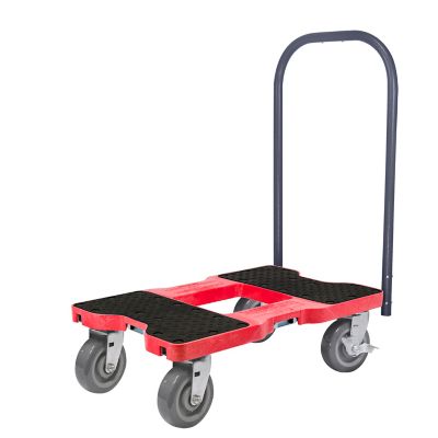 Snap-Loc 1,800 lb. Super-Duty E-Track Push Cart Dolly, Red