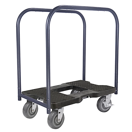 Snap-Loc 1,800 lb. Super-Duty E-Track Panel Cart Dolly, Black