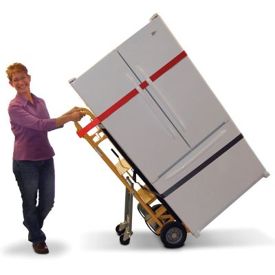 Image showing  500 lb. 4-Wheel Appliance E-Track Hand Truck Cart with Cinch