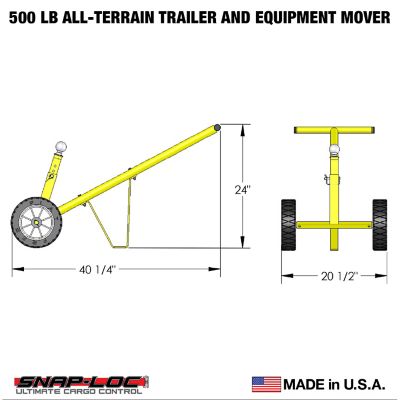 Image showing  500 lb. All-Terrain Trailer And Equipment Mover