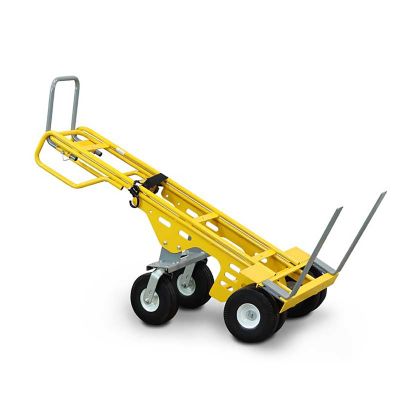 Snap-Loc 1,500 lb. All-Terrain 6 Wheel Pallet Fork Hand Truck Cart