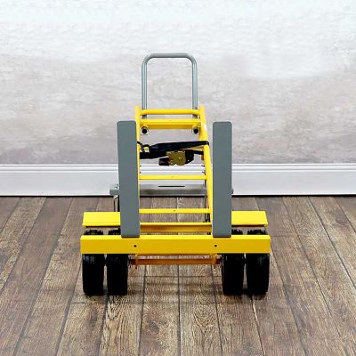 Image showing  1,500 lb. All-Terrain 6 Wheel Pallet Fork Hand Truck Cart