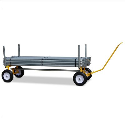 Image showing  2000 lb. All-Terrain 4-Wheel Lumber and Pipe Cart