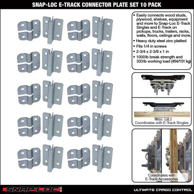 Image showing  E-Track Connnector Plate Set, 10 pk.