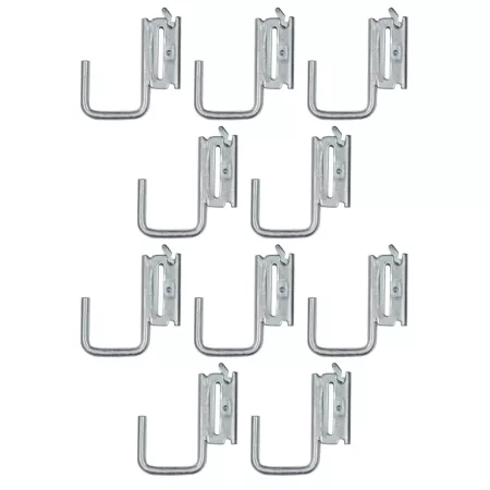 Snap-Loc E-Track Multi-Purpose J-Hook 2 in Hanger pack of 10. Tractor & Automotive Paint