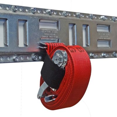 Image showing  E-Track 8 in. USA Galvanized Steel, 4 pk.