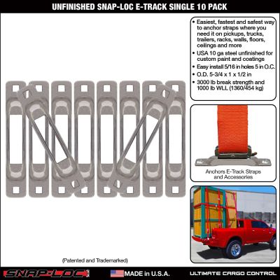 Image showing  Unfinished E-Track Single Strap Anchor, 10 pk.