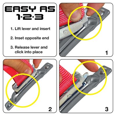 Image showing  Unfinished E-Track Single Strap Anchor, 10 pk.