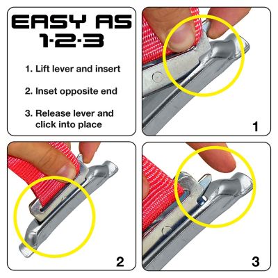 Image showing  Weld-On Contoured Unfinished E-Track Single Strap Anchor, 10 pk.