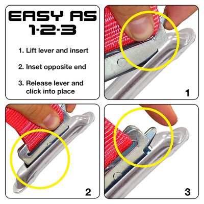 Image showing  Weld-On Unfinished E-Track Single Strap Anchor, 10 pk.