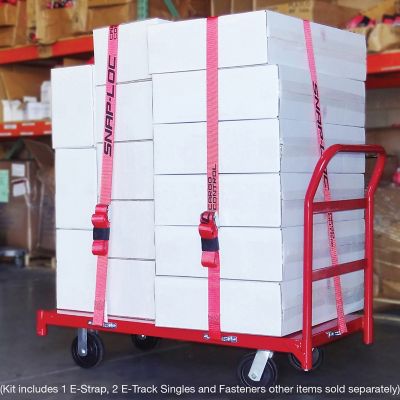 Image showing  E-Track Single Cart Strap Anchor Kit with 2 in. x 16 ft. Cam 3,000 lb.